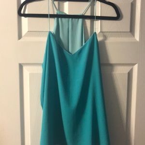 Mint green reversible tank